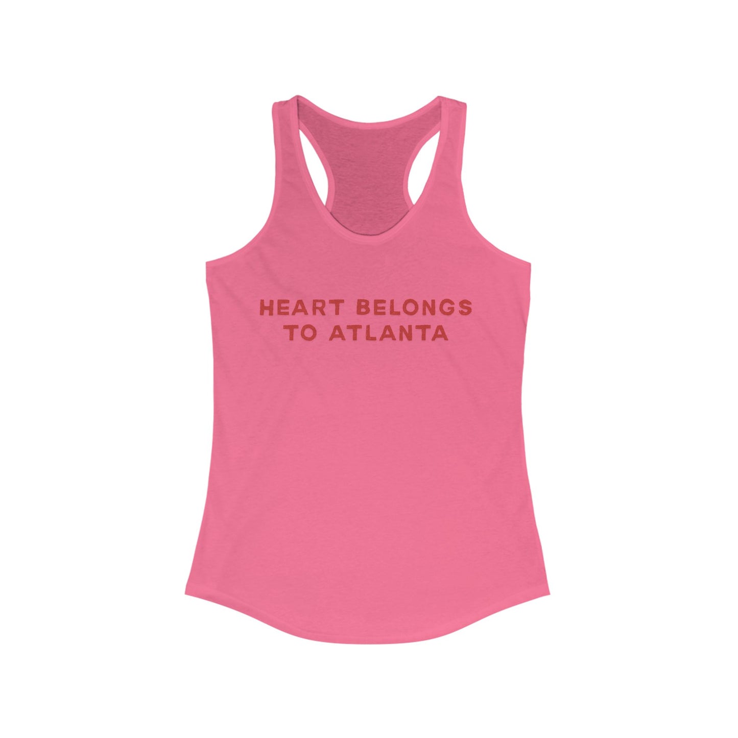 Heart belongs to ATLANTA | Women’s Ideal Racerback Tank | True North