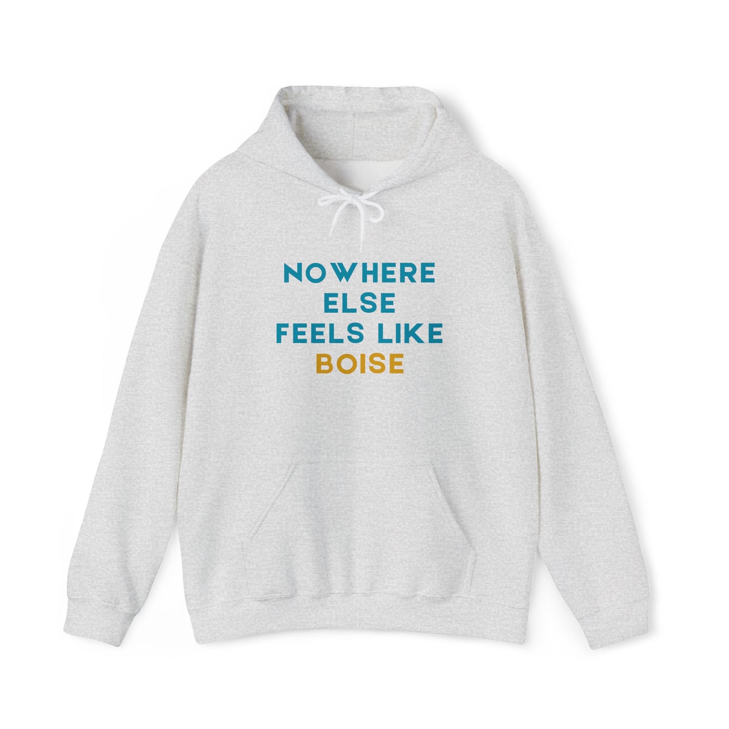 Boise Hoodie — "Nowhere Else Feels Like Boise" Cozy City Sweatshirt