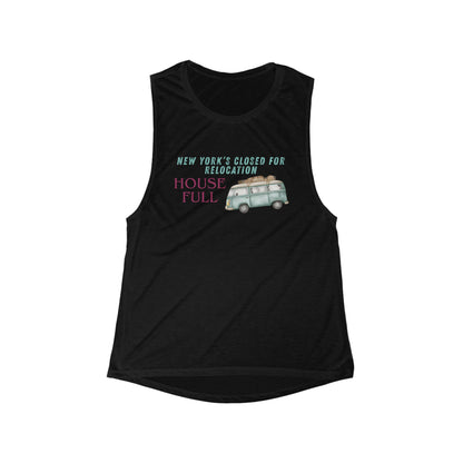 House Full New York | Women’s Flowy Scoop Muscle Tank | True North
