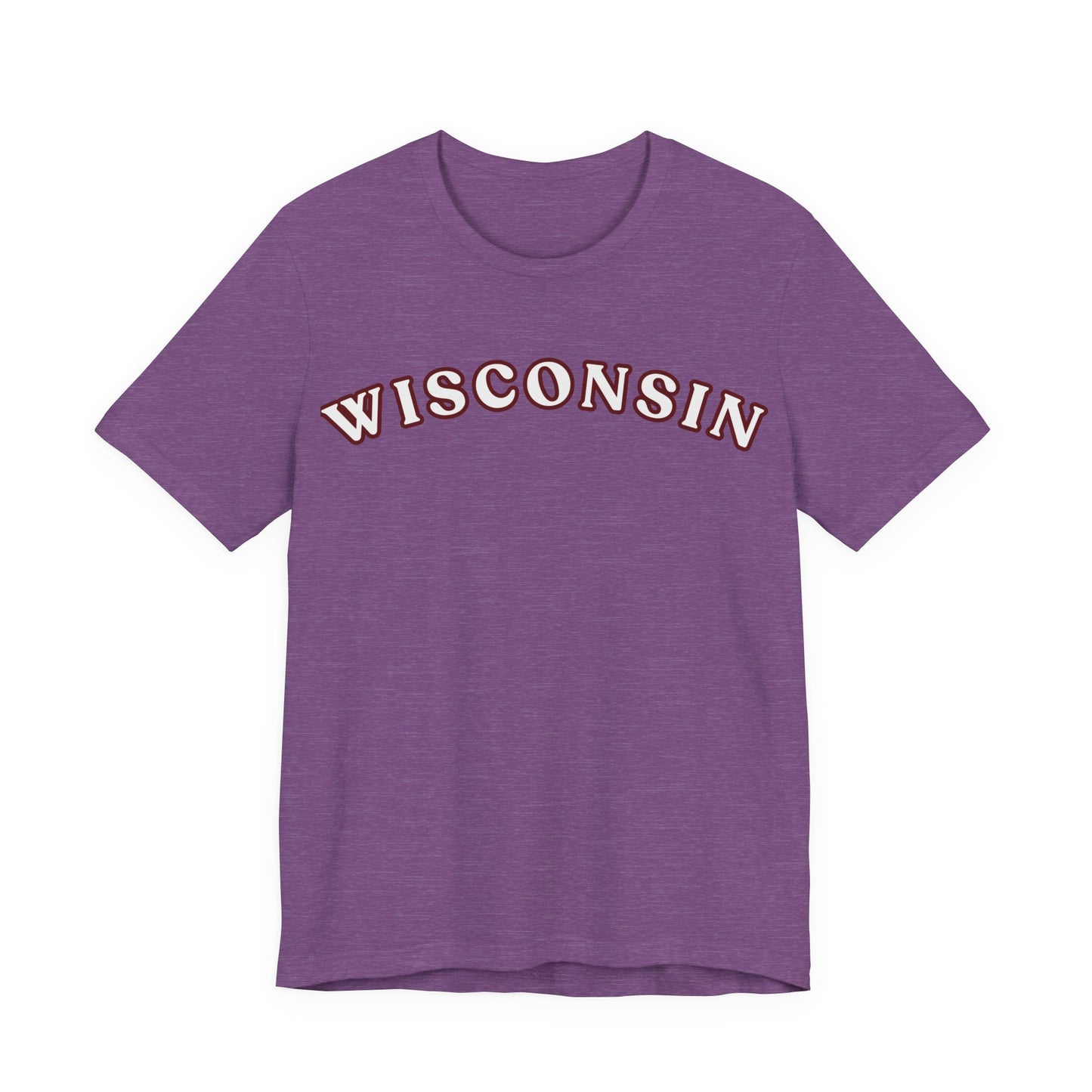Wisconsin Arch Tee — Vintage Collegiate State T-Shirt MADISON JERSEY