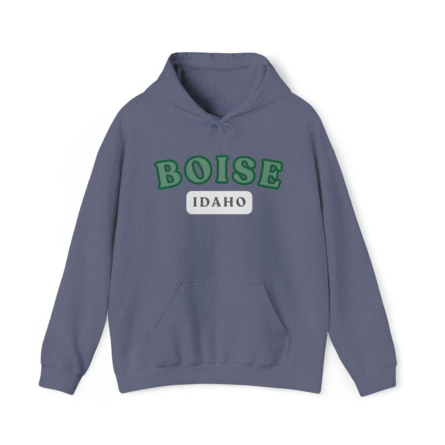 Boise Idaho Arch Hoodie — Vintage Collegiate City Pullover