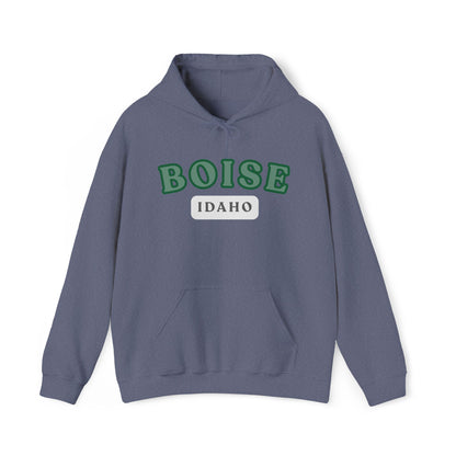 Boise Idaho Arch Hoodie — Vintage Collegiate City Pullover