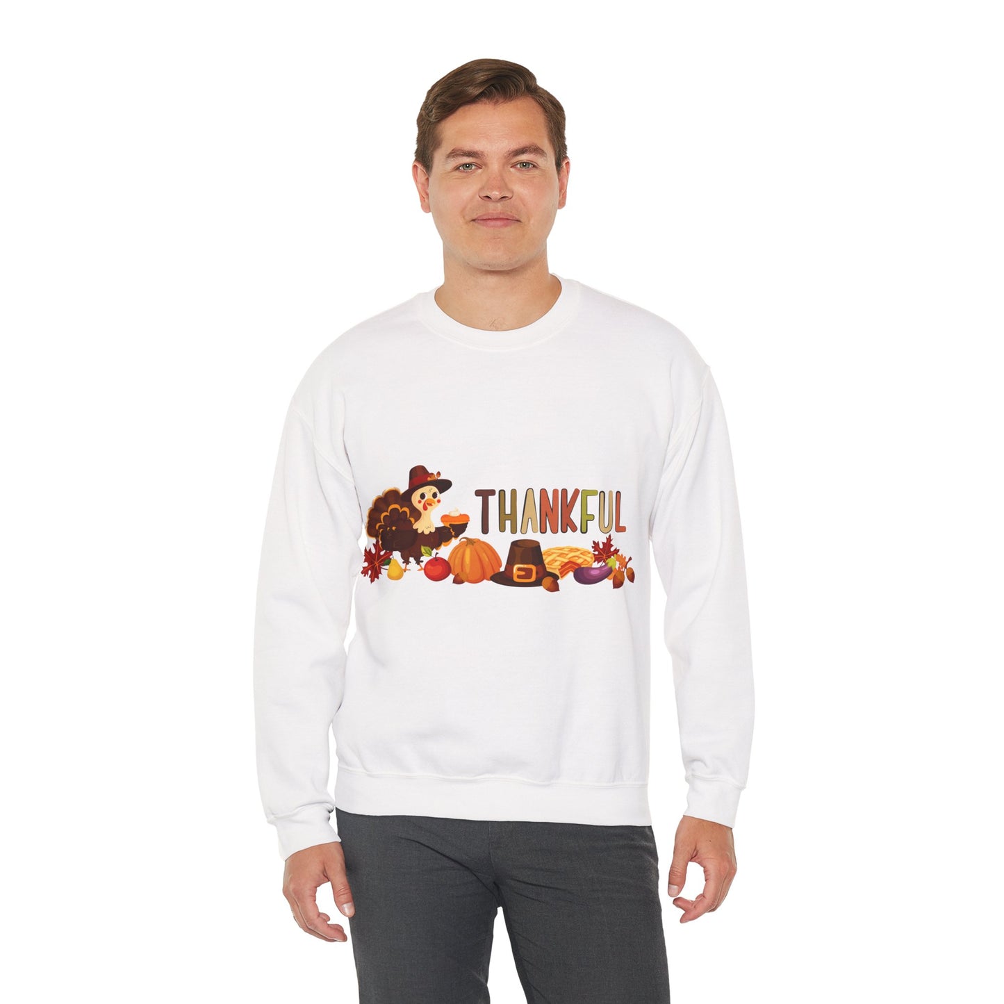 Thankful Thanksgiving Crewneck Sweatshirt  | True North