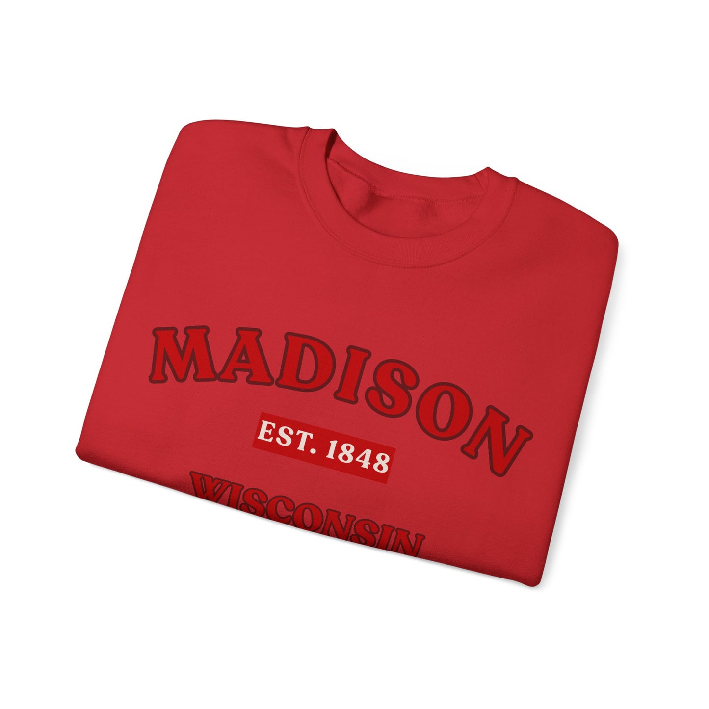 Madison Wisconsin EST. 1848 Unisex Sweatshirt | Soft Cotton Fit | True North