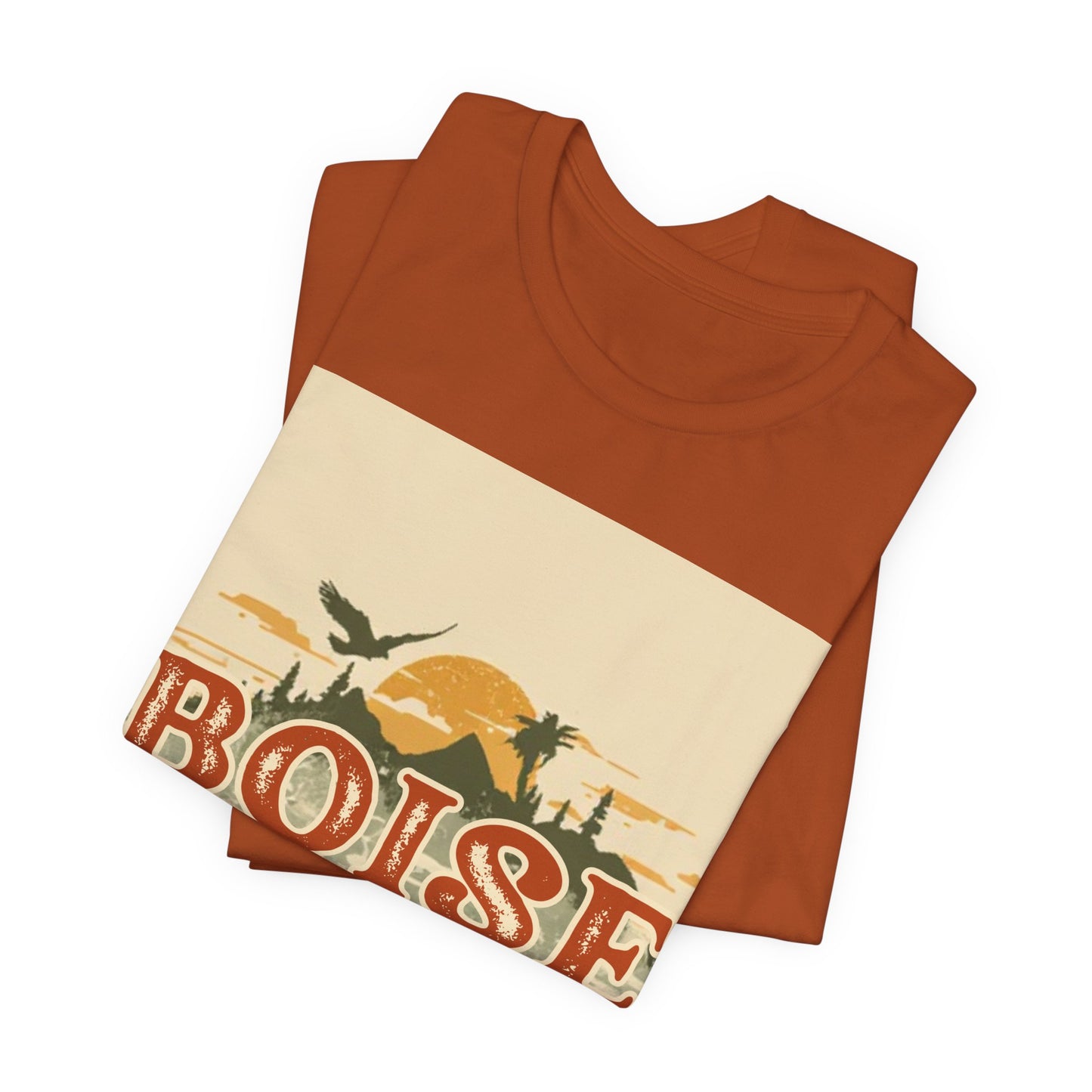 Boise Idaho Retro Sunset T-Shirt