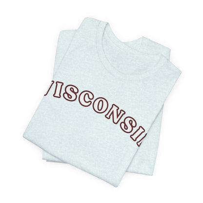 Wisconsin Arch Tee — Vintage Collegiate State T-Shirt MADISON JERSEY