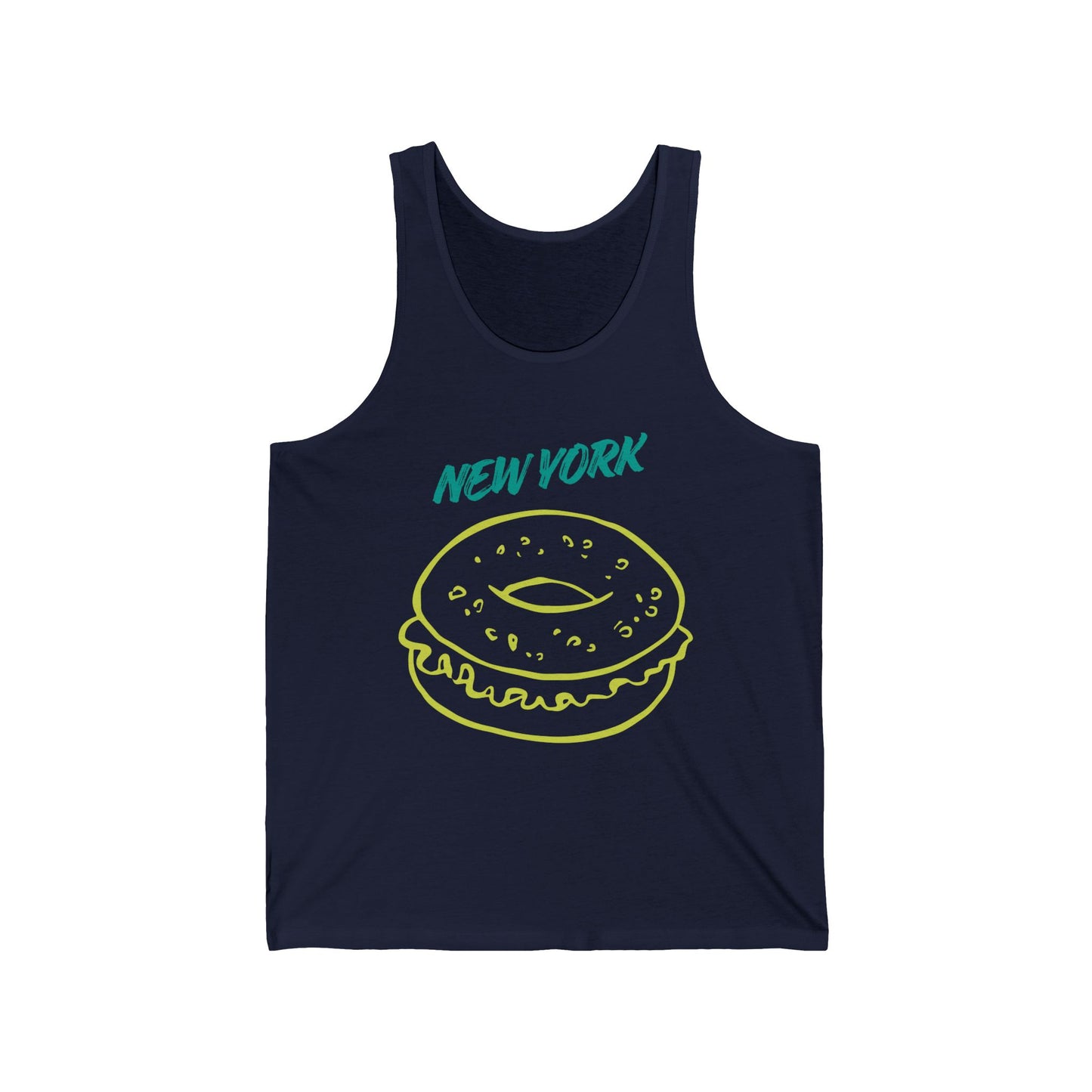 New York Bagel Men/Unisex Tank Top | Retro Deli | True North