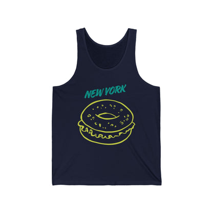 New York Bagel Men/Unisex Tank Top | Retro Deli | True North