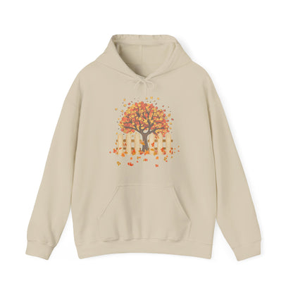 Autumn Tree Hoodie | Thanksgiving Gift, Nature-Inspired Casual Wear | True North