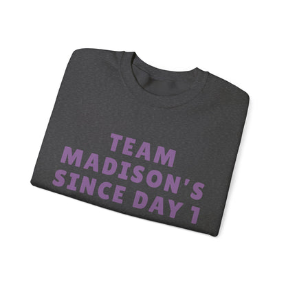 Madison Team Madison Since Day 1 Unisex Sweatshirt | Soft Cotton Fit | True North