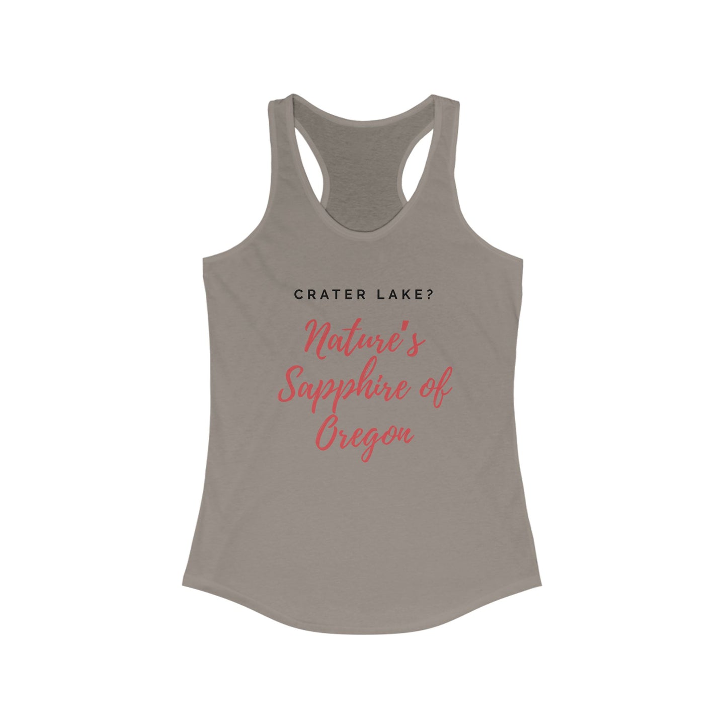 Crater Lake Nature's Sapphire of Oregon | Women’s Ideal Racerback Tank | True North