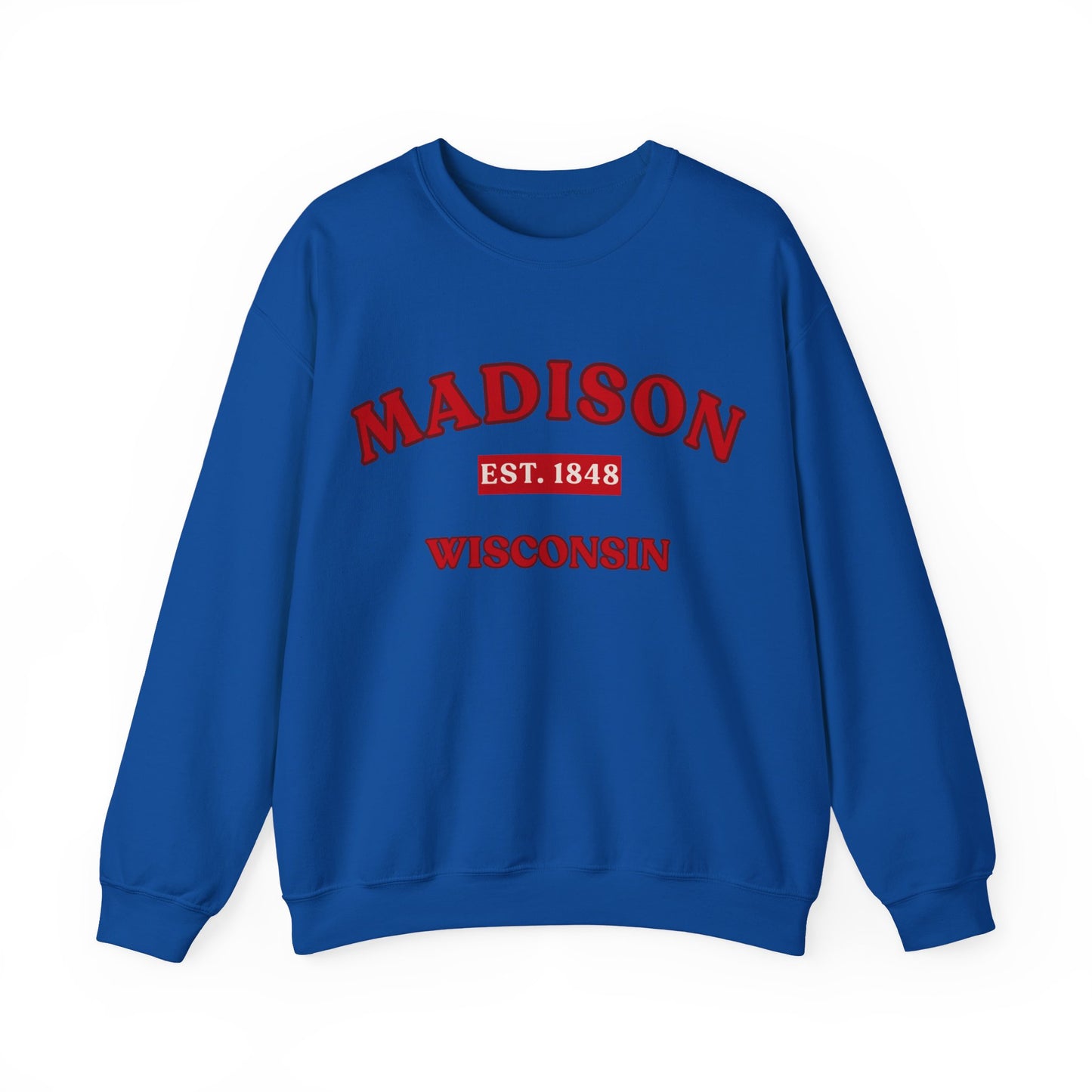 Madison Wisconsin EST. 1848 Unisex Sweatshirt | Soft Cotton Fit | True North