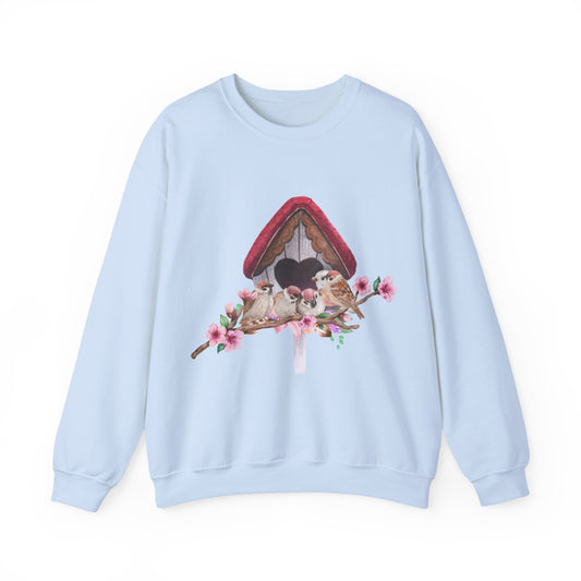 Cozy Birdhouse Crewneck Sweatshirt | Heavy Blend Pullover | True North