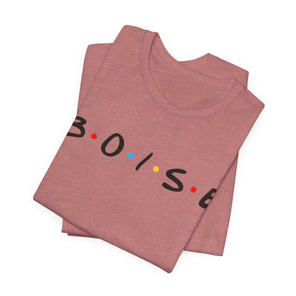 Boise Retro Friends-Style Tee — City Name Graphic T-Shirt