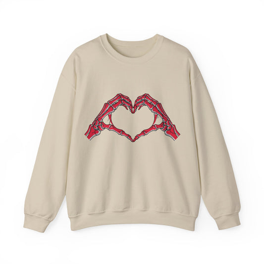 Heart Hands Crewneck Sweatshirt | Spooky Pullover | True North