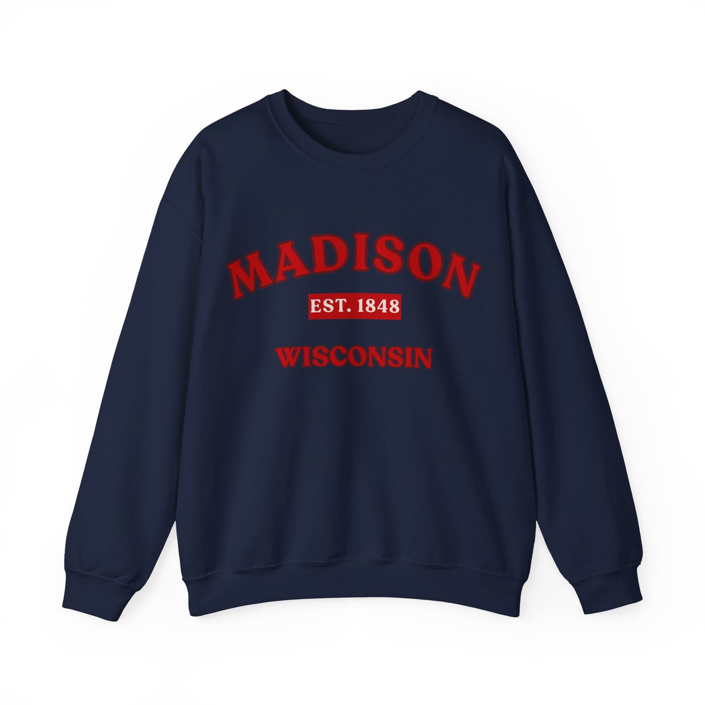 Madison Wisconsin EST. 1848 Unisex Sweatshirt | Soft Cotton Fit | True North