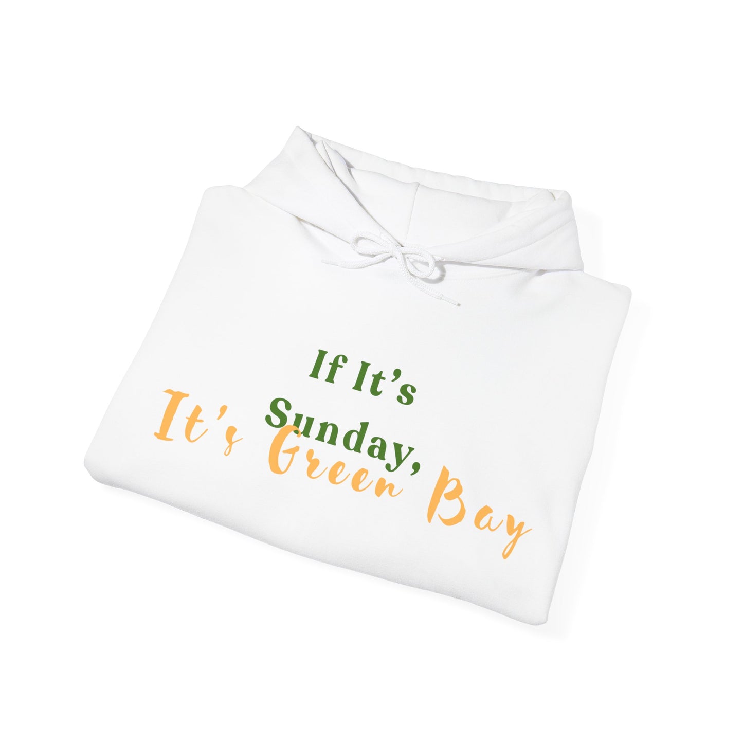 Green Bay Fan Gear Heavy Blend Hooded Sweatshirt | Cozy Sundays | True North