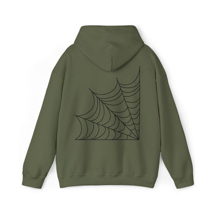Pumpkin & Spiderweb Cozy Sweatshirt | Spooky Fall Hoodie | True North