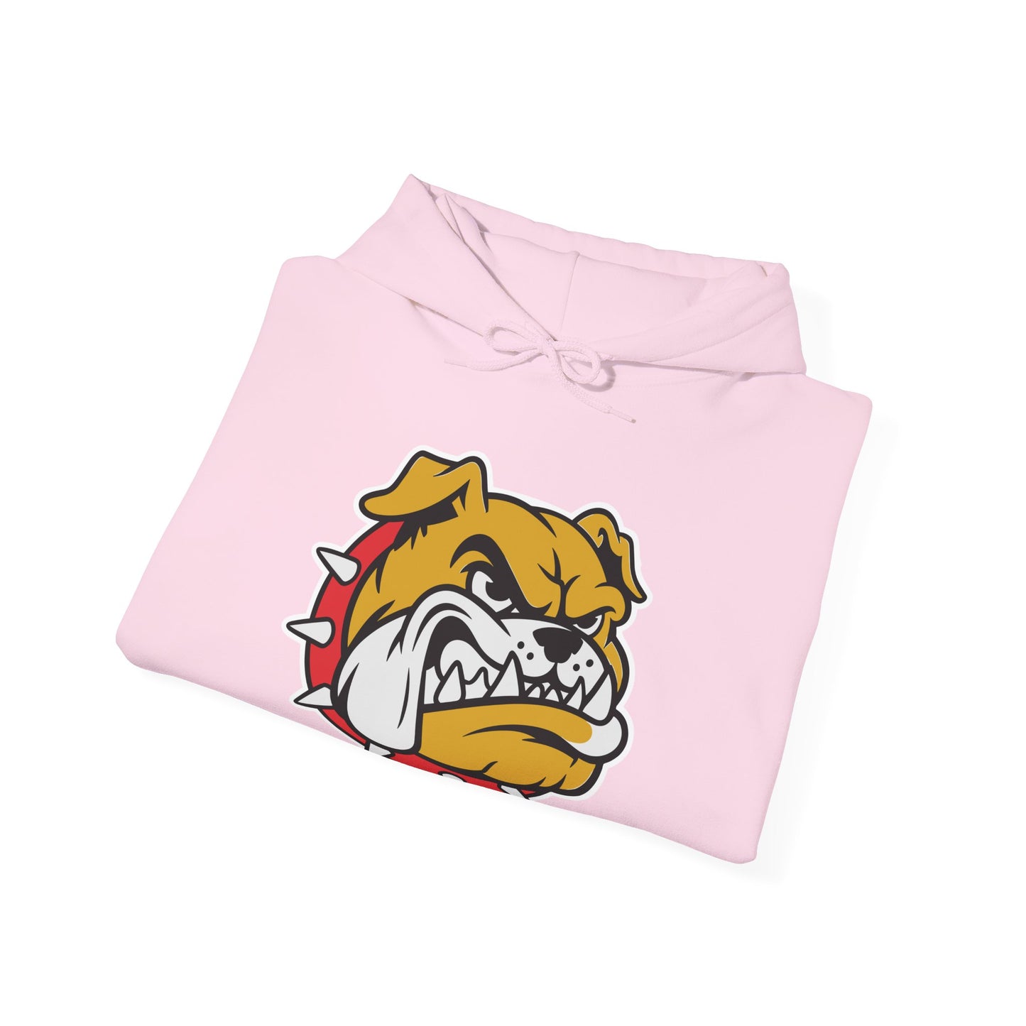 Bulldog Mascot Hoodie — Angry Spiked Collar Graphic Pullover DULUTH