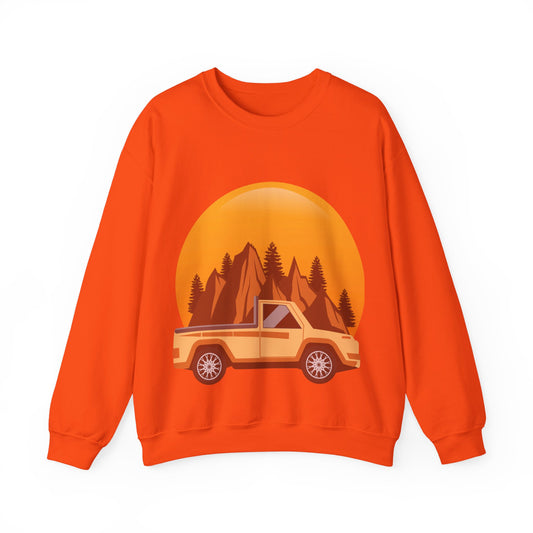 Adventure Truck Graphic Sweatshirt | Cozy Pullover for Outdoor Lovers | True North