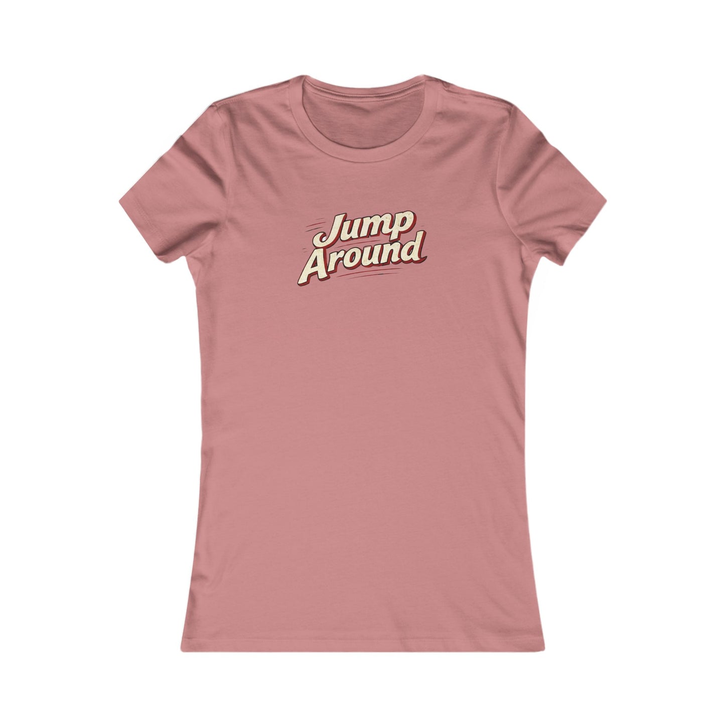 Jump Around Women's Graphic Tee — Retro Script Vintage Vibe MADISON