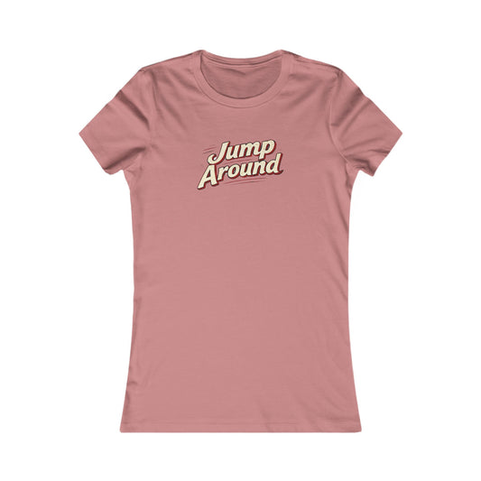 Jump Around Women's Graphic Tee — Retro Script Vintage Vibe MADISON