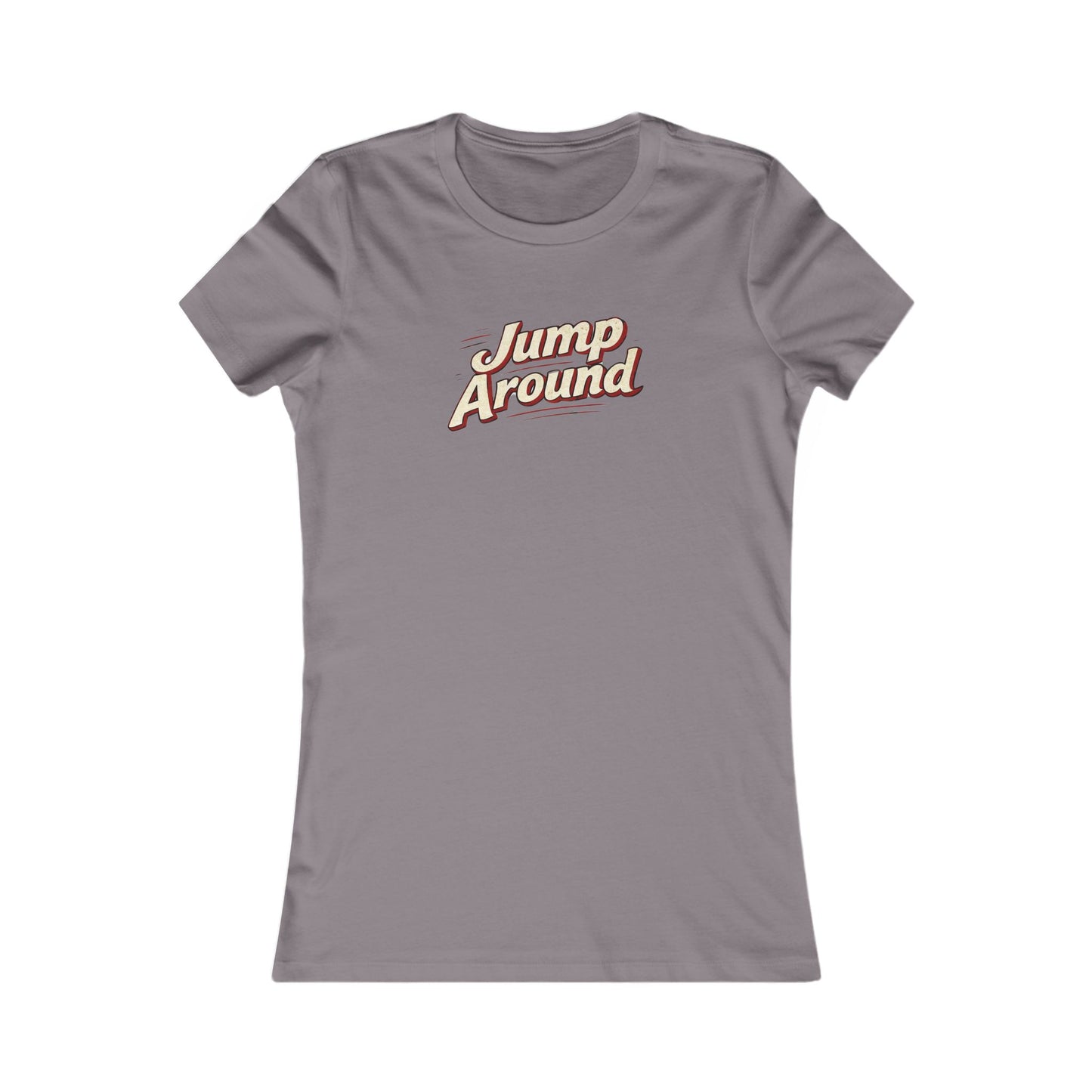 Jump Around Women's Graphic Tee — Retro Script Vintage Vibe MADISON