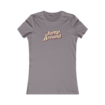 Jump Around Women's Graphic Tee — Retro Script Vintage Vibe MADISON