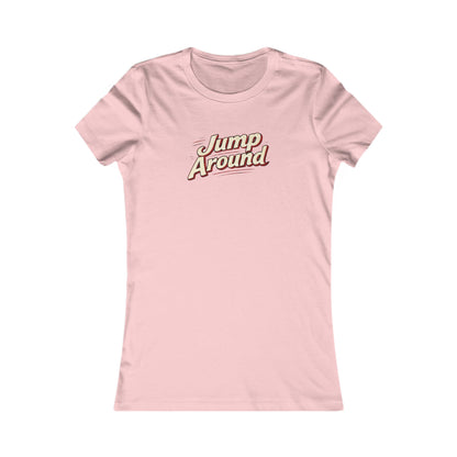 Jump Around Women's Graphic Tee — Retro Script Vintage Vibe MADISON