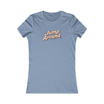 Jump Around Women's Graphic Tee — Retro Script Vintage Vibe MADISON