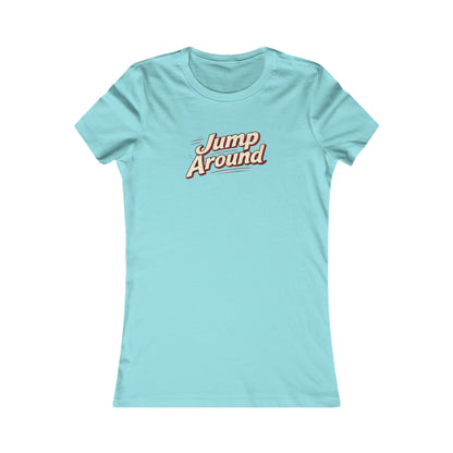 Jump Around Women's Graphic Tee — Retro Script Vintage Vibe MADISON
