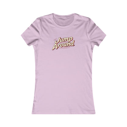Jump Around Women's Graphic Tee — Retro Script Vintage Vibe MADISON