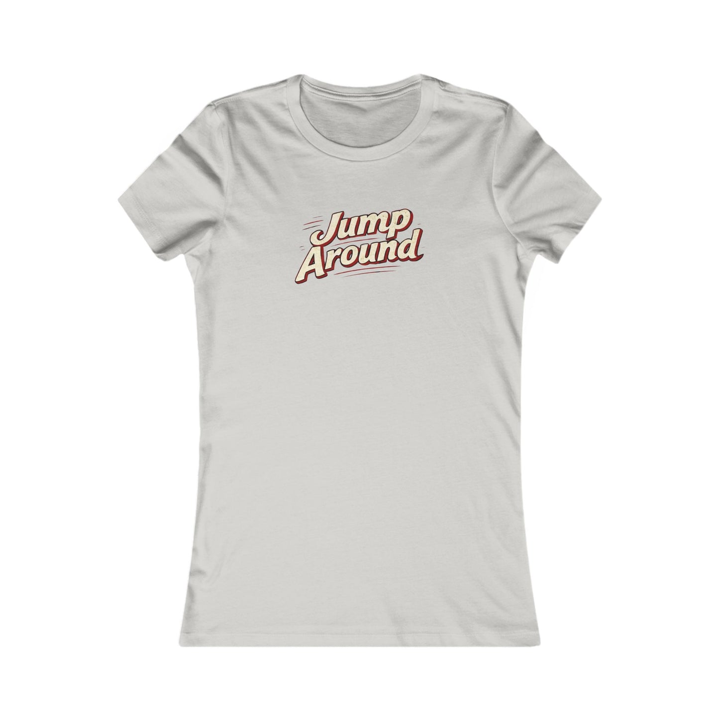 Jump Around Women's Graphic Tee — Retro Script Vintage Vibe MADISON