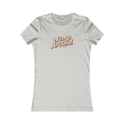 Jump Around Women's Graphic Tee — Retro Script Vintage Vibe MADISON
