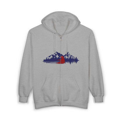 Heavy Blend Full Zip Hooded Sweatshirt | Cozy Layer for Outdoors Adventures | True North