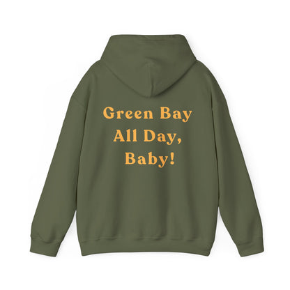 Green Bay Fan Gear Heavy Blend Hooded Sweatshirt | Cozy Sundays | True North
