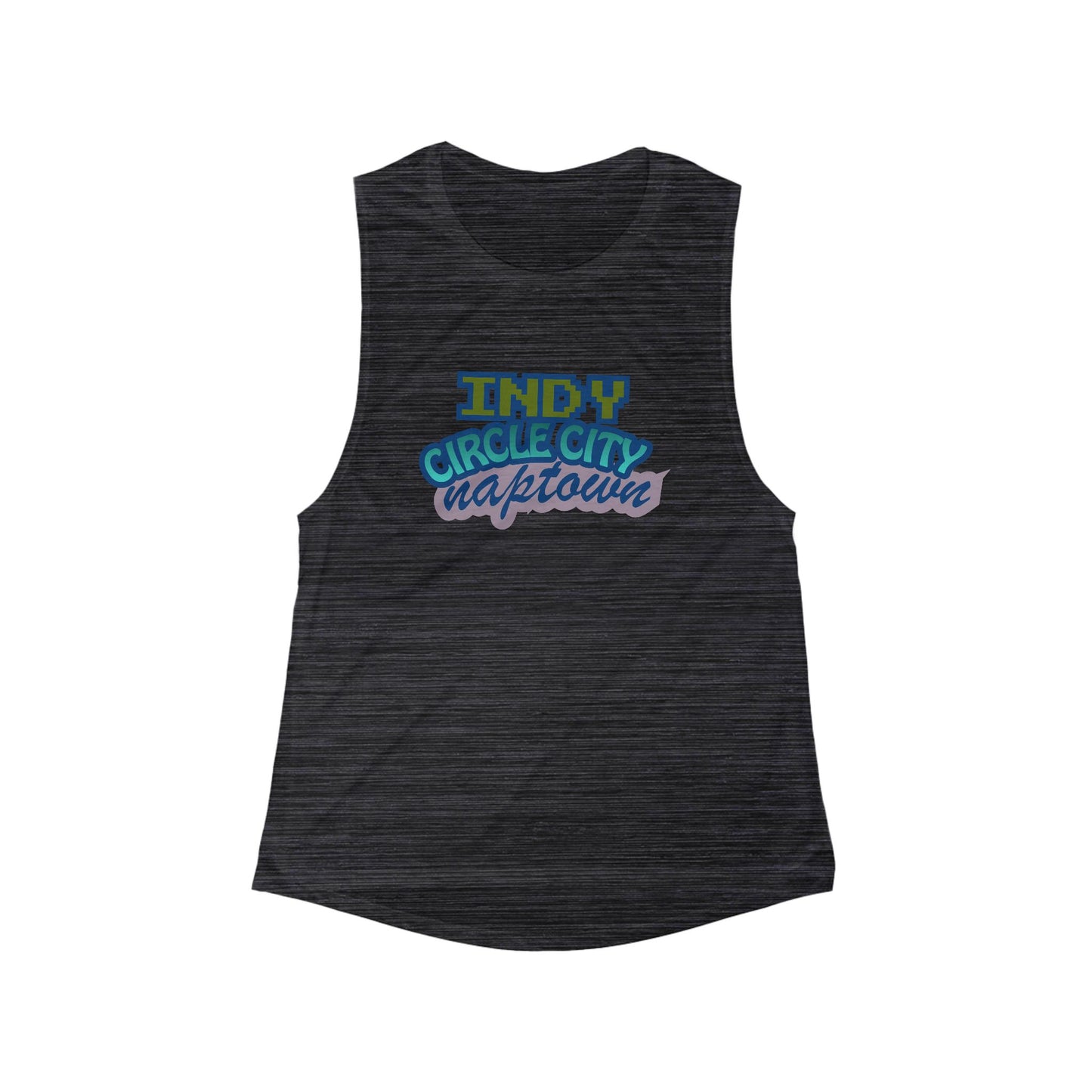 Indy Circle City | Women’s Flowy Scoop Muscle Tank | True North