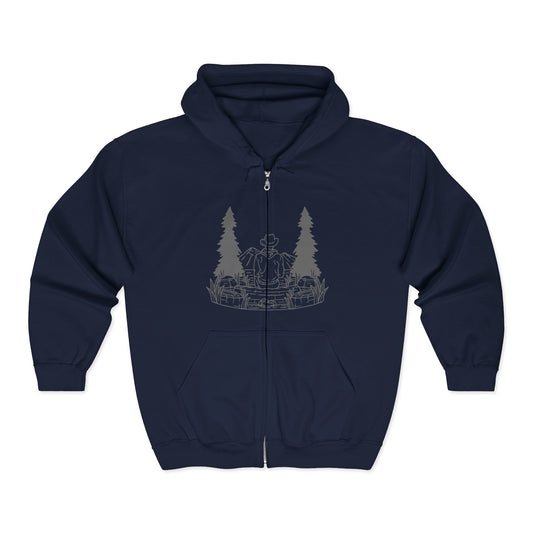 Cozy Outdoor Zip Unisex Hoodie | Winter Adventures | True North