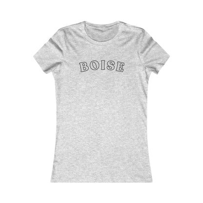 Boise Script Women's Tee — Minimal City Name Graphic T-Shirt