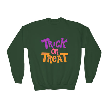 Youth Trick or Treat Crewneck Sweatshirt | Trick or Treat Clothing | True North