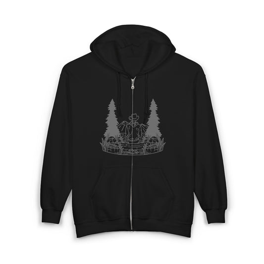 Cozy Outdoor Zip Unisex Hoodie | Winter Adventures | True North