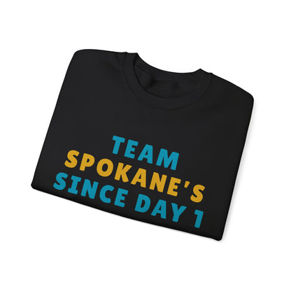 Crewneck Sweatshirt — "Team Spokane's Since Day 1" Retro Local Pride Pullover