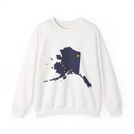 Alaska Map Crewneck Sweatshirt | Cozy Souvenir Pullover | True North
