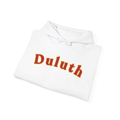 Duluth Retro Arch Hoodie — Vintage College-Style Pullover