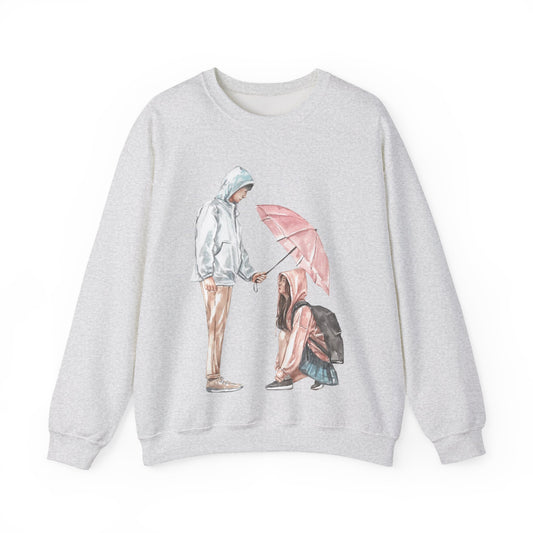 Embracing Love Crewneck Sweatshirt | Cozy Pullover for Couples | True North