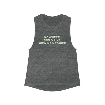 No Where Feels Like New Hampshire | Women’s Flowy Scoop Muscle Tank | True North