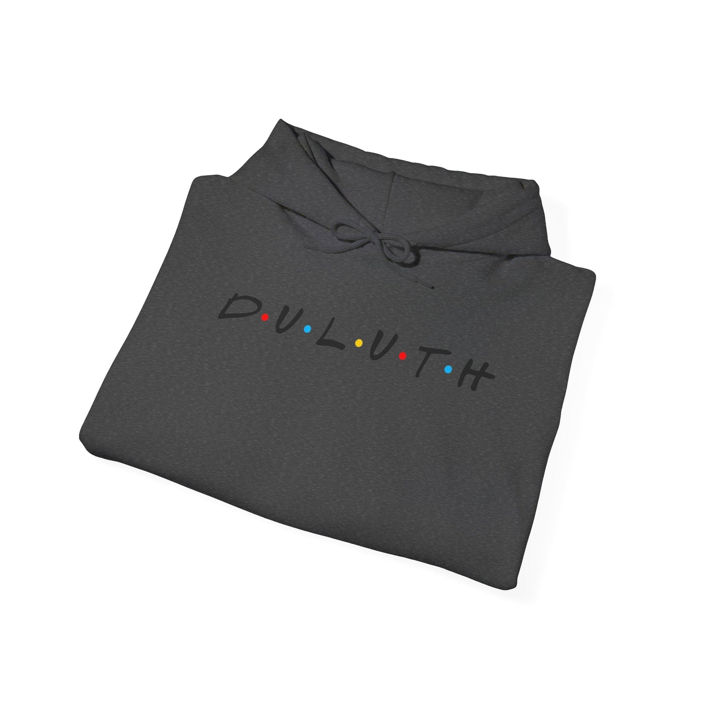 Duluth Hoodie — Minimal Friends-Style City Logo Pullover