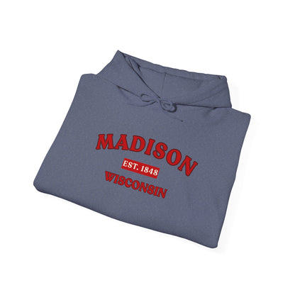 Madison Wisconsin Hoodie – Collegiate Vintage Campus Sweatshirt