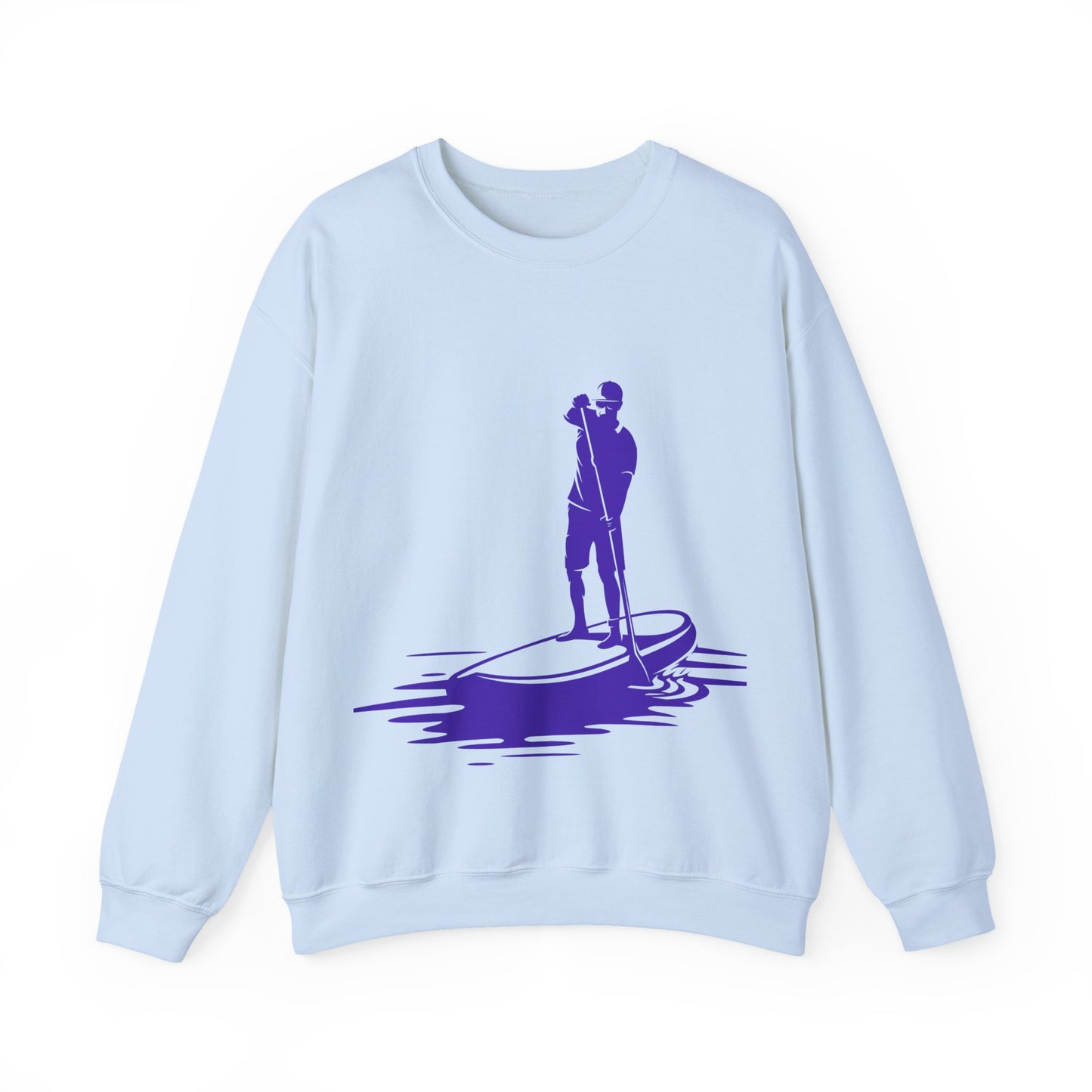 Paddle Boarder Crewneck Sweatshirt | Lightweight Pullover for Water Sports | True North