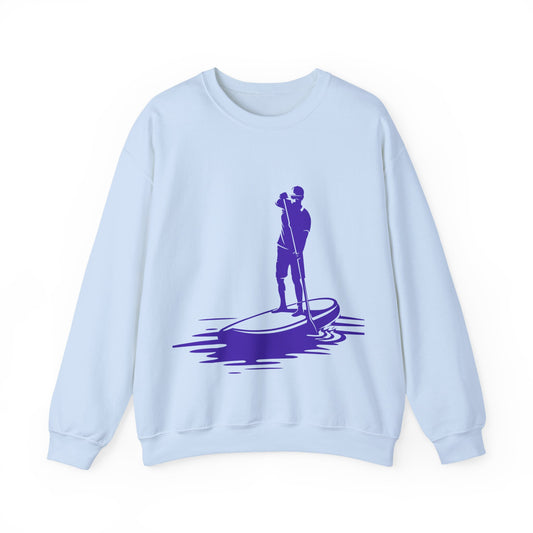 Paddle Boarder Crewneck Sweatshirt | Lightweight Pullover for Water Sports | True North
